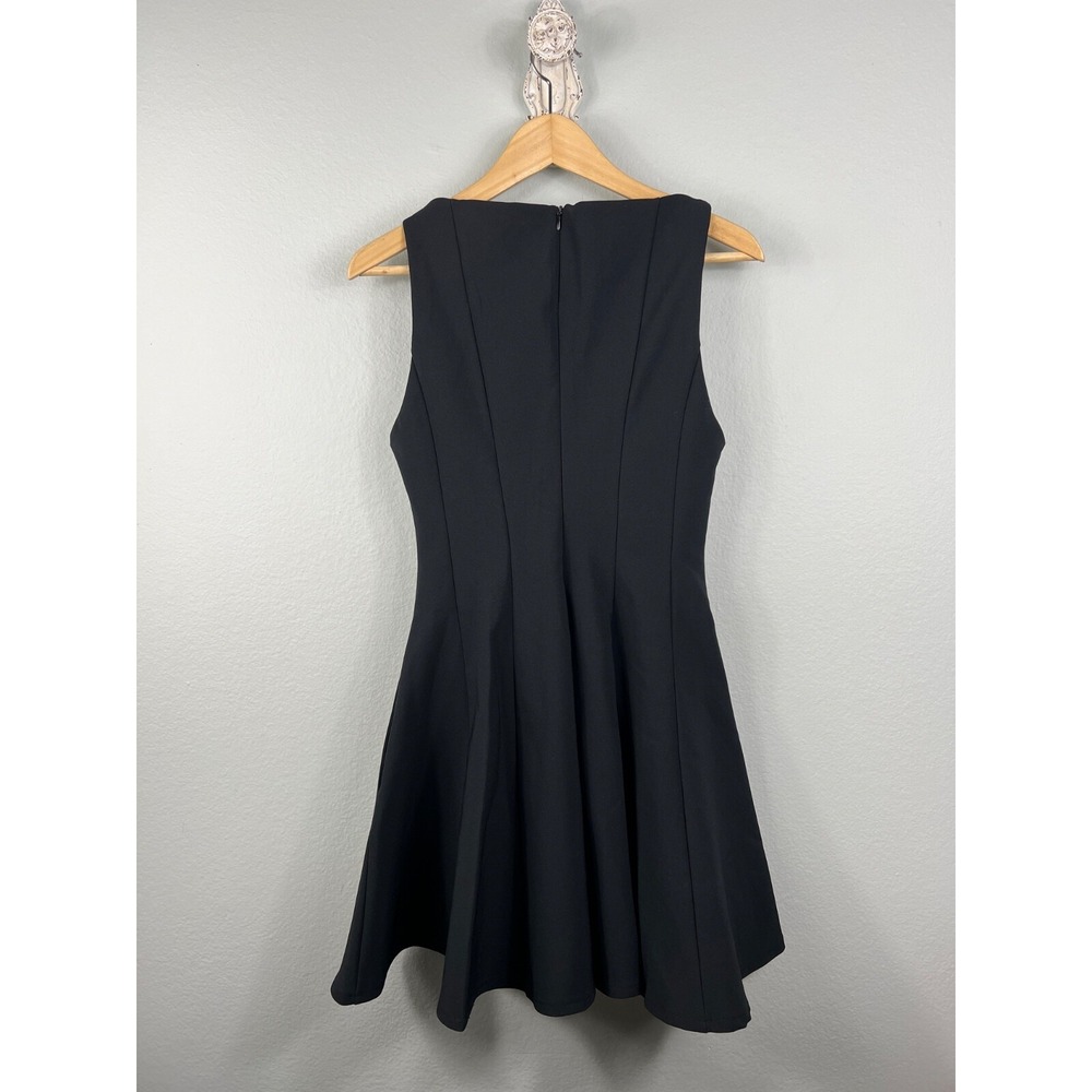Zara Dress Women S Black Fit & Flare Little Black Dress Sleeveless Flowy Pockets - Picture 2 of 10